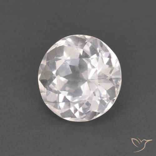 1.25 ct Pink Morganite Stone, Natural Morganite in Round Facet Shape for Sale