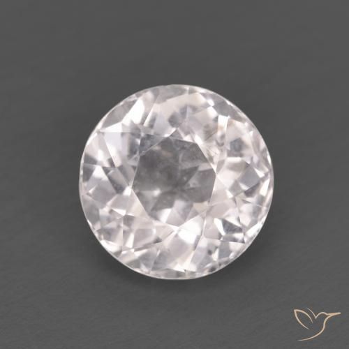 1.32ct Natural Light Pink Morganite, Round, VS