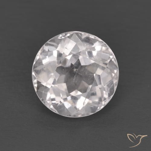 1.33 ct Pink Morganite Stone, Natural Morganite in Round Facet Shape for Sale
