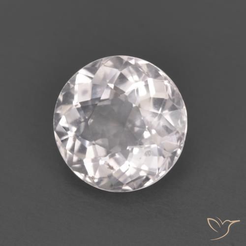 1.24 ct Pink Morganite Stone, Natural Morganite in Round Facet Shape for Sale
