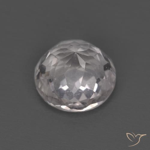 Morganite Gemstone in 7 mm (calibrated) Size for Sale, Morganite Stone in Light Pink Color
