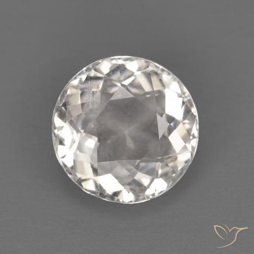 1.13ct Natural Very Light Pink Morganite, Round, VVS-VS