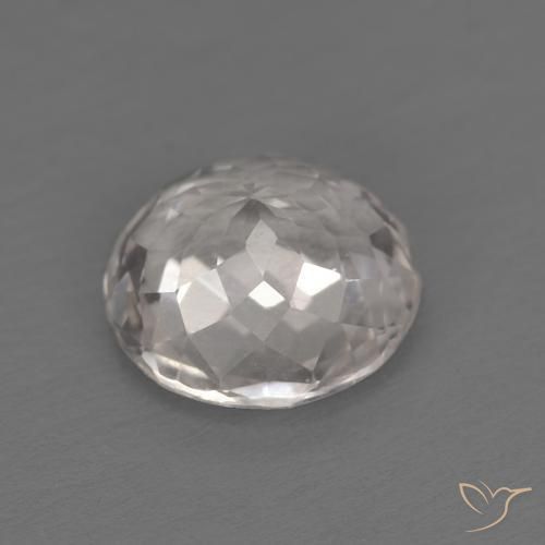 Morganite Gemstone in 7 mm (calibrated) Size for Sale, Morganite Stone in Very Light Pink Color