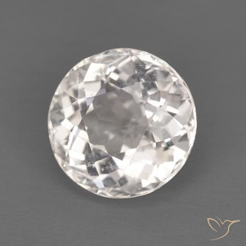 1.55 ct Pink Morganite Stone, Natural Morganite in Round Facet Shape for Sale