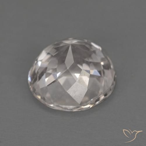 Morganite Gemstone in 7 mm (calibrated) Size for Sale, Morganite Stone in Very Light Pink Color