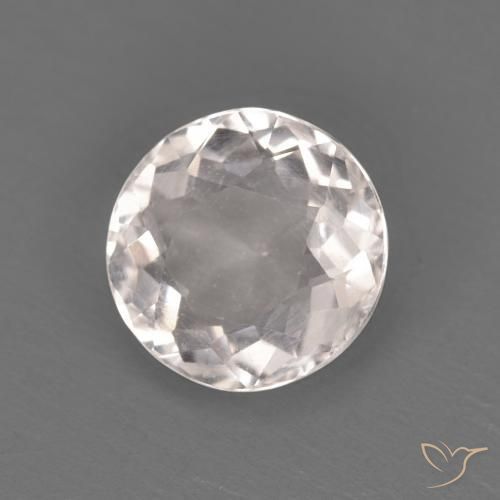 1.04ct Natural Very Light Pink Morganite, Round, VVS-VS