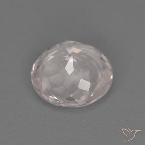 Morganite Gemstone in 7 mm (calibrated) Size for Sale, Morganite Stone in Very Light Pink Color