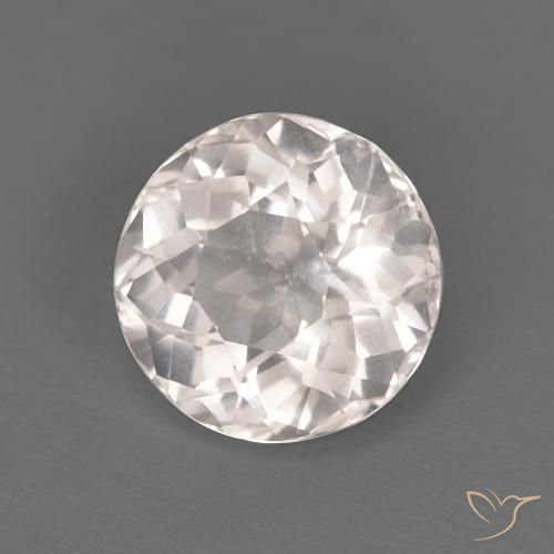 1.32 ct Pink Morganite Stone, Natural Morganite in Round Facet Shape for Sale