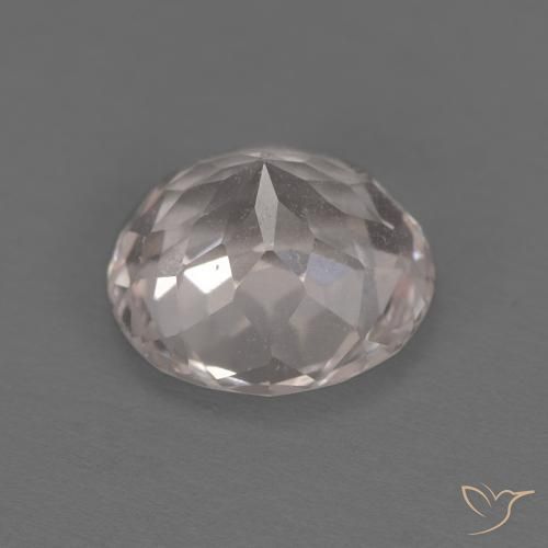 Morganite Gemstone in 7 mm (calibrated) Size for Sale, Morganite Stone in Very Light Pink Color