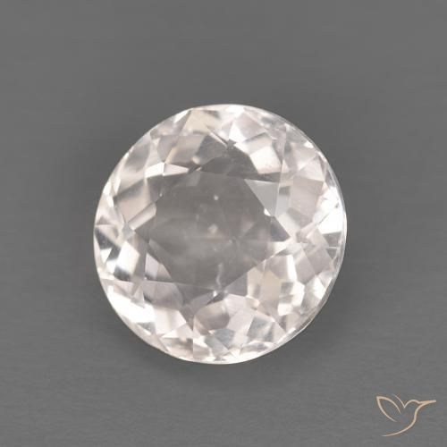 1.28 ct Pink Morganite Stone, Natural Morganite in Round Facet Shape for Sale