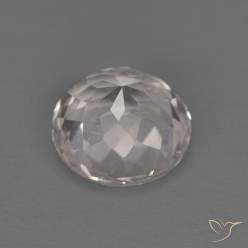 Morganite Gemstone in 7 mm (calibrated) Size for Sale, Morganite Stone in Very Light Pink Color
