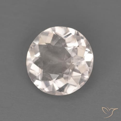 0.93 ct Pink Morganite Stone, Natural Morganite in Round Facet Shape for Sale