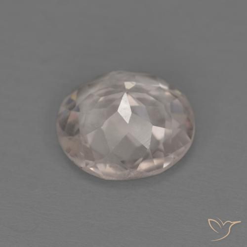 Morganite Gemstone in 7 mm (calibrated) Size for Sale, Morganite Stone in Very Light Pink Color