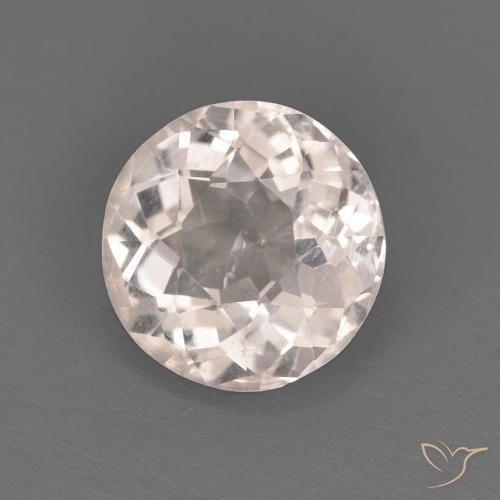1.14 ct Pink Morganite Stone, Natural Morganite in Round Facet Shape for Sale
