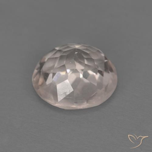 Morganite Gemstone in 7 mm (calibrated) Size for Sale, Morganite Stone in Very Light Pink Color