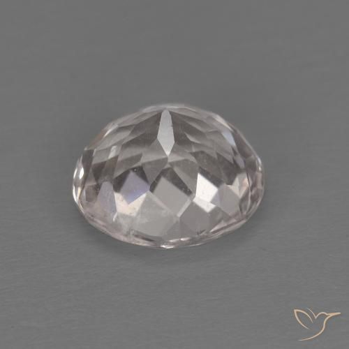 Morganite Gemstone in 7 mm (calibrated) Size for Sale, Morganite Stone in Very Light Pink Color
