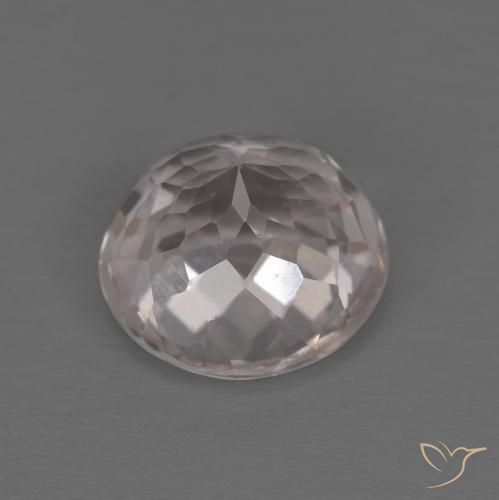 Morganite Gemstone in 7 mm (calibrated) Size for Sale, Morganite Stone in Very Light Pink Color