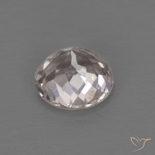 Morganite Gemstone in 6.5 mm (calibrated) Size for Sale, Morganite Stone in Very Light Pink Color