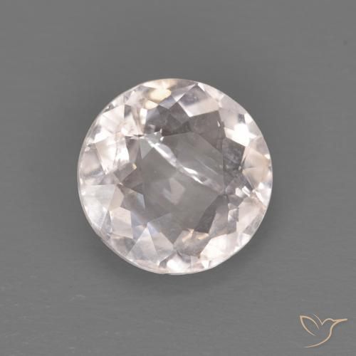 0.99 ct Pink Morganite Stone, Natural Morganite in Round Facet Shape for Sale