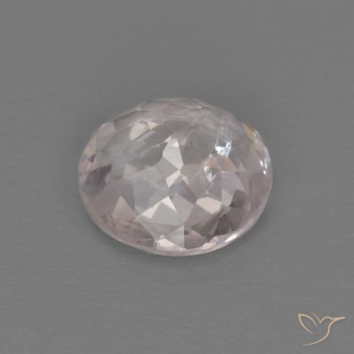 Morganite Gemstone in 7 mm (calibrated) Size for Sale, Morganite Stone in Very Light Pink Color