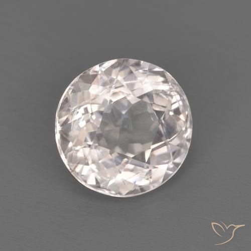 1.06 ct Pink Morganite Stone, Natural Morganite in Round Facet Shape for Sale
