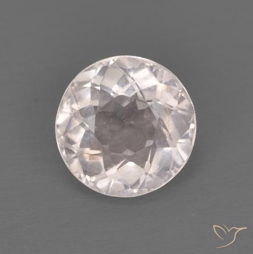 1.16ct Natural Very Light Pink Morganite, Round, VS
