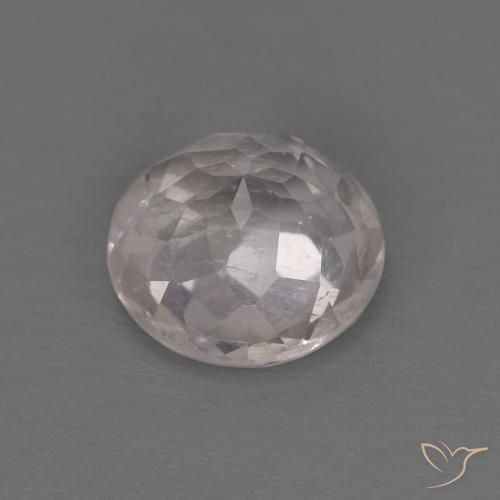 Morganite Gemstone in 7 mm (calibrated) Size for Sale, Morganite Stone in Very Light Pink Color