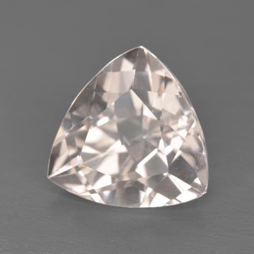 4.40 ct Pink Morganite Stone, Natural Morganite in Trillion Facet Shape for Sale