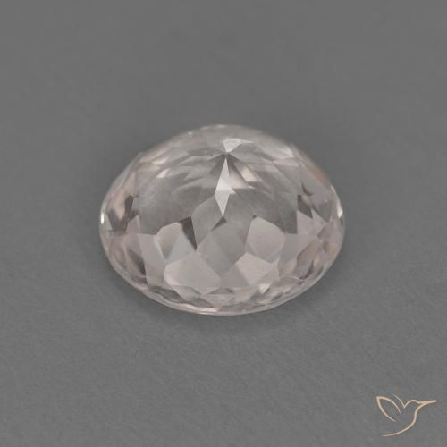 Morganite Gemstone in 7 mm (calibrated) Size for Sale, Morganite Stone in Very Light Pink Color