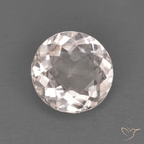 1.03 ct Pink Morganite Stone, Natural Morganite in Round Facet Shape for Sale