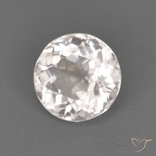 1.19 ct Pink Morganite Stone, Natural Morganite in Round Facet Shape for Sale