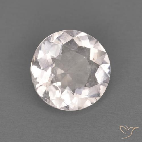 0.96 ct Pink Morganite Stone, Natural Morganite in Round Facet Shape for Sale
