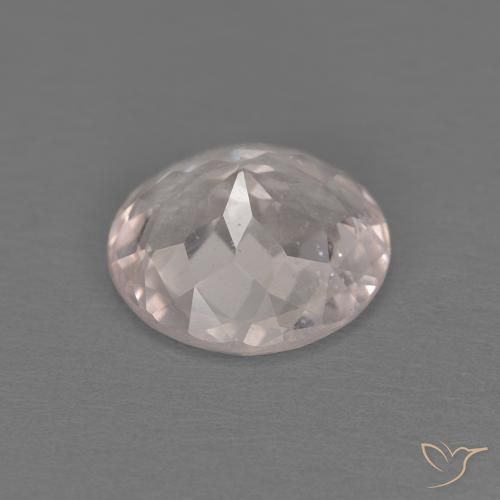 Morganite Gemstone in 7 mm (calibrated) Size for Sale, Morganite Stone in Very Light Pink Color