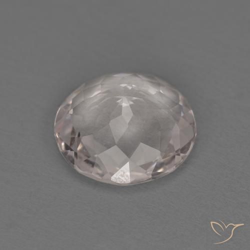 Morganite Gemstone in 7 mm (calibrated) Size for Sale, Morganite Stone in Very Light Pink Color
