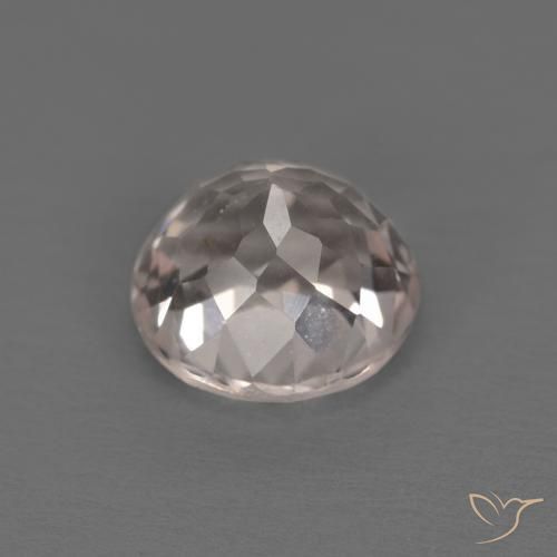 Morganite Gemstone in 6.5 mm (calibrated) Size for Sale, Morganite Stone in Very Light Pink Color