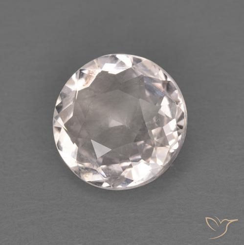 1.05 ct Pink Morganite Stone, Natural Morganite in Round Facet Shape for Sale