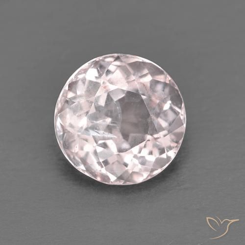 1.20 ct Pink Morganite Stone, Natural Morganite in Round Facet Shape for Sale