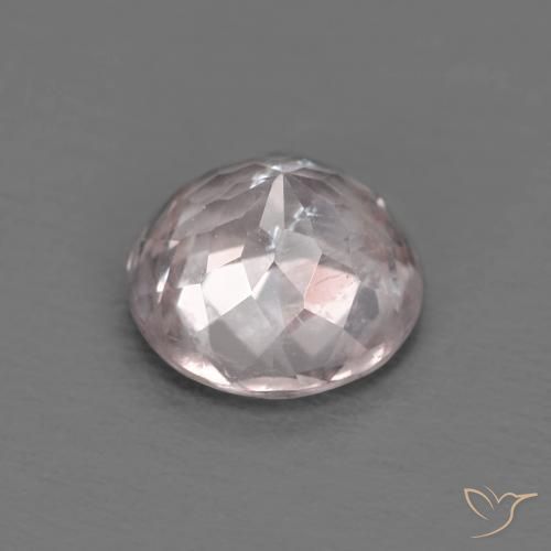 Morganite Gemstone in 7 mm (calibrated) Size for Sale, Morganite Stone in Very Light Pink Color
