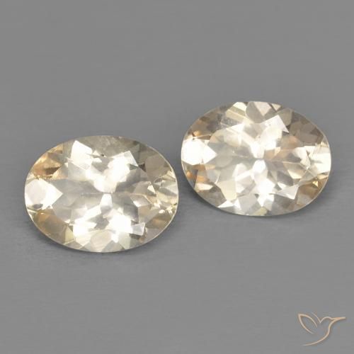 2.08 ctw Yellow Morganite Stones, Natural Morganite in Oval Facet Shape for Sale