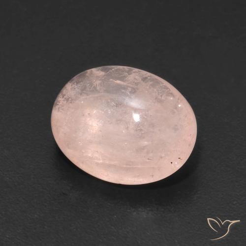 4.11 ct Pink Morganite Stone, Natural Morganite in Oval Cabochon Shape for Sale