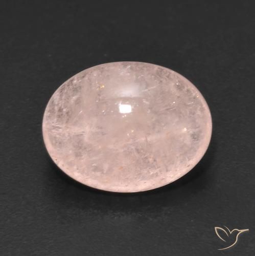 5.09ct Natural Flamingo Pink Morganite, Oval, Translucent