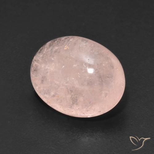 5.09 ct Pink Morganite Stone, Natural Morganite in Oval Cabochon Shape for Sale