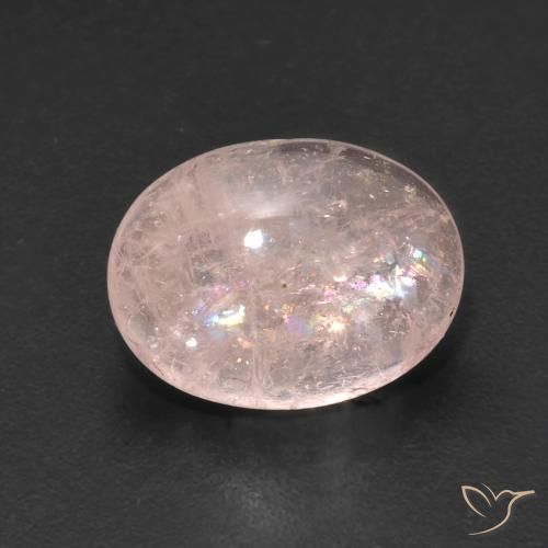 3.86ct Natural Flamingo Pink Morganite, Oval, Transparent