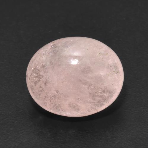3.89ct Oval Rose Pink Morganite from Afghanistan, Dimension 11 x 9mm, Natural untreated Gemstone, Translucent Clarity, 1pc Oval Cabochon Morganite, Mohs Hardness of 7.5 - 8 suitable for daily wear jewelry, Photo A