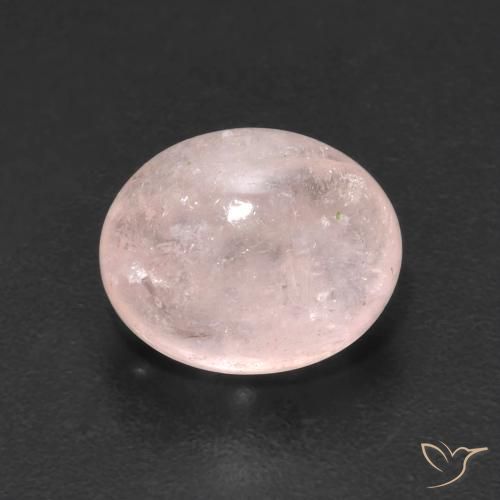 3.16ct Natural Medium Pink Morganite, Oval, Transparent