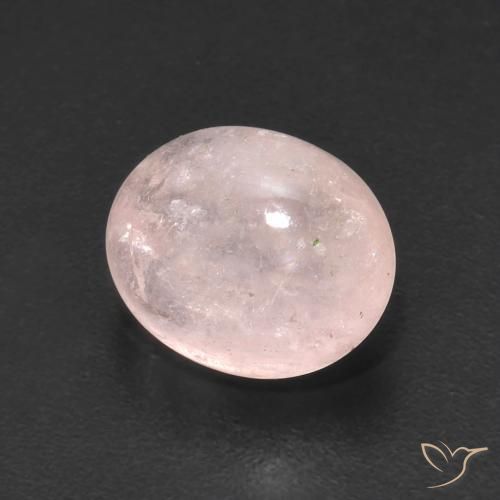 3.16 ct Pink Morganite Stone, Natural Morganite in Oval Cabochon Shape for Sale