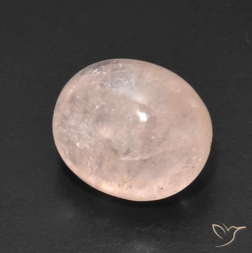 7.18 ct Pink Morganite Stone, Natural Morganite in Oval Cabochon Shape for Sale