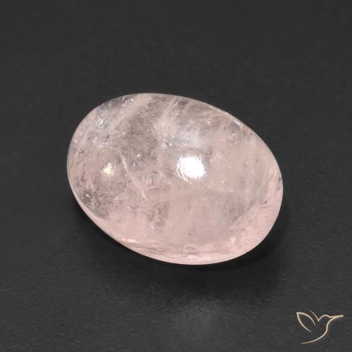 4.21 ct Pink Morganite Stone, Natural Morganite in Oval Cabochon Shape for Sale