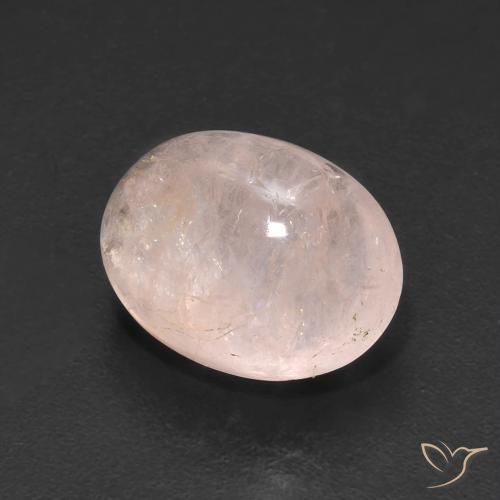 4.91 ct Pink Morganite Stone, Natural Morganite in Oval Cabochon Shape for Sale
