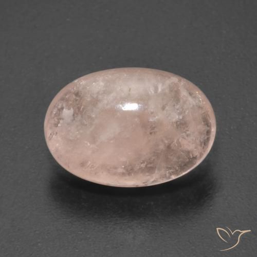4.50ct Natural Medium Pink Morganite, Oval, Transparent